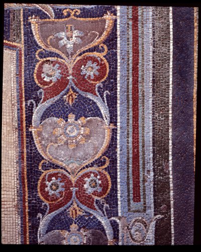 Détail des mosaïques murales du nymphée de la casa di Nettuno e Anfitrite, Ve siècle av. J.-C. - Ier siècle apr. J.-C. - Roman Roman