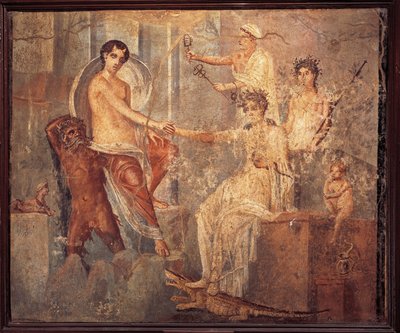Fresque représentant Io à Canopus en Égypte, consolée par Isis de la Maison du Duc d