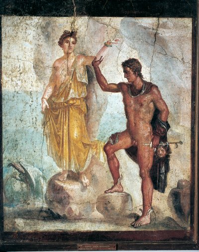 Fresque représentant Persée et Andromède d