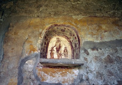 Fresque représentant un Lararium de Pompéi (Liste du patrimoine mondial de l