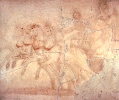 Fresque représentant un char avec aurige, d