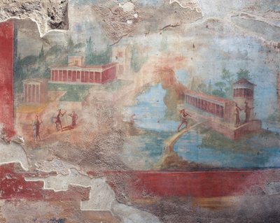 Fresque de la fontaine-nymphée de la Maison de la Petite Fontaine, Pompéi (site du patrimoine mondial de l