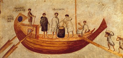Déchargement de grain du navire, Isis Giminiana, d