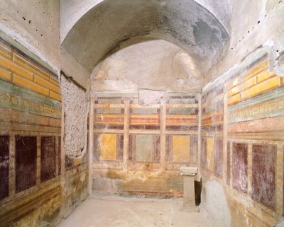 Voûte décorée de fresques en style pompéien, Maison des Noces d
