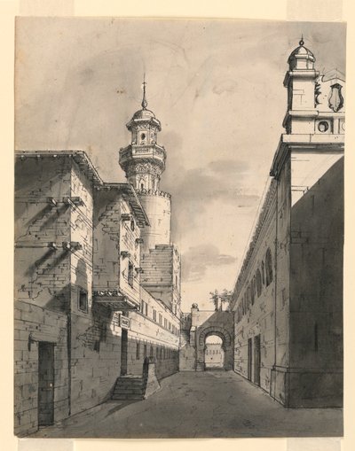 Décor de scène, rue orientale - Romolo Achille Liverani
