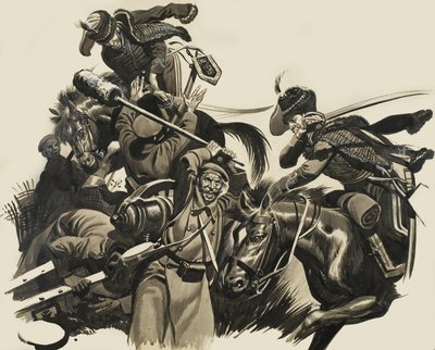 Scène de combat - Ron Embleton