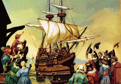 Départ des Pères pèlerins pour l