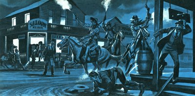 Dodge City la nuit - Ron Embleton