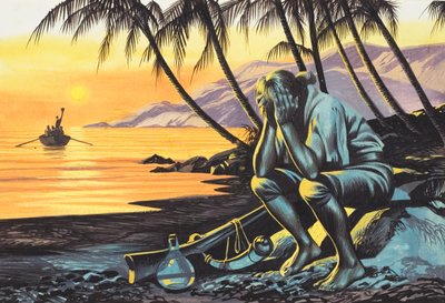Homme marron (gouache sur papier) - Ron Embleton
