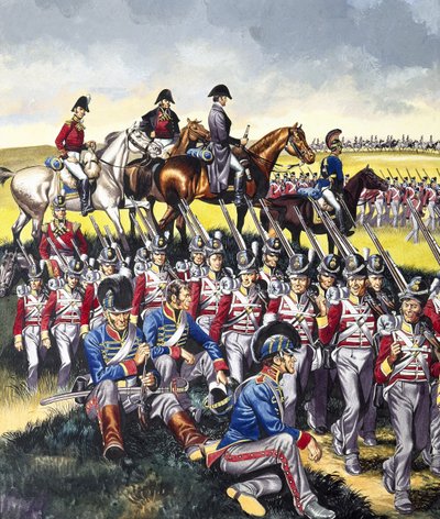 Le duc de Wellington (1769-1852) à Waterloo (gouache sur papier) - Ron Embleton