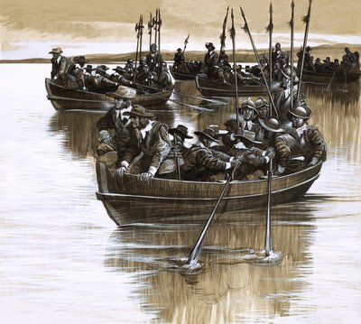 Les Écossais et les Irlandais défient Cromwell - Ron Embleton