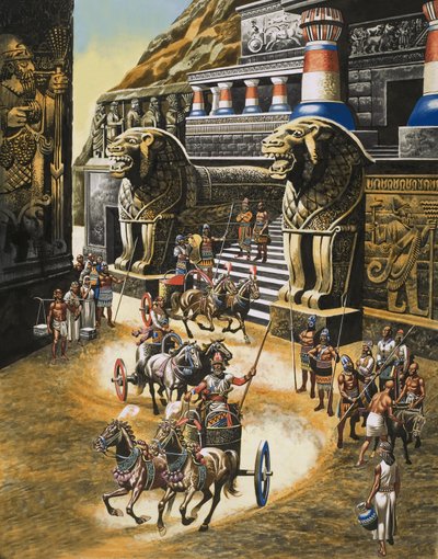 La forteresse montagneuse des guerriers hittites, Hattusas - Ron Embleton