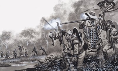 Attaqués par les Indiens Chavante - Ron Embleton