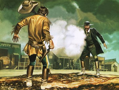 Wyatt Earp au travail à Dodge City - Ron Embleton