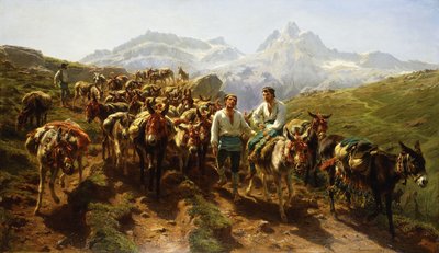 Muletiers espagnols traversant les Pyrénées, 1857 - Rosa Bonheur