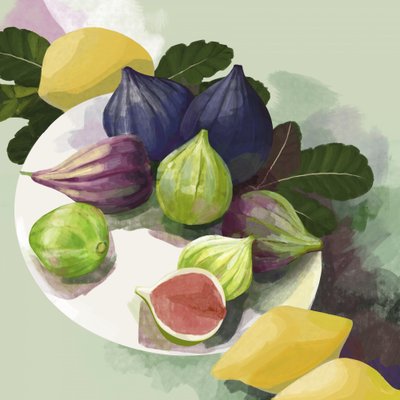 Figues mûres et citrons - Rosana Laiz Blursbyai