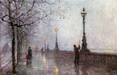 La Dernière Lampe, Thames Embankment - Rose Maynard Barton