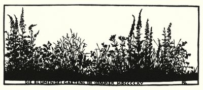 Page de Hausliches Leben, silhouettes de Rudolf Koch - Rudolf Koch