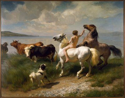 Afflux de chevaux - Rudolf Koller