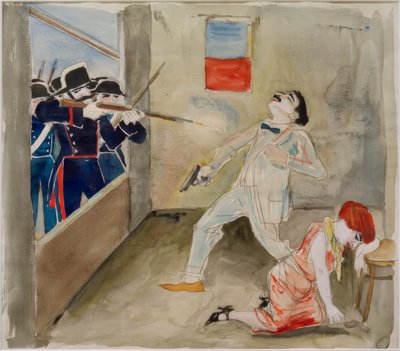 Tod des Anarchisten Moro von Rudolf Schlichter