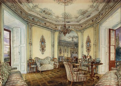 Vue intérieure du salon d