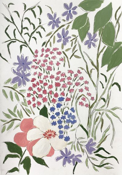 Fleurs multicolores du jardin - Rushati Chowdhury