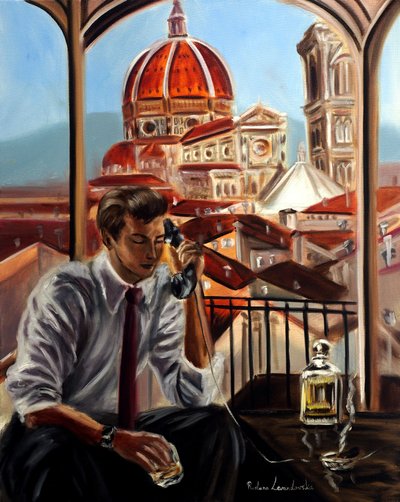 Un appel de Florence, 2025 (huile sur toile) - Ruslana Levandovska