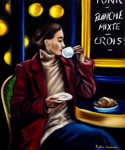 Savourer Paris, 2024 (huile sur toile) - Ruslana Levandovska