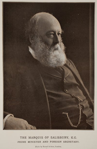 Le Marquis de Salisbury, K. G. (photo sépia) - Russell & Sons Photography