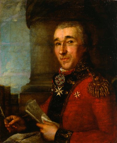 Portrait du général comte Alexey Arakcheyev, fin du 18e siècle - Russian Master