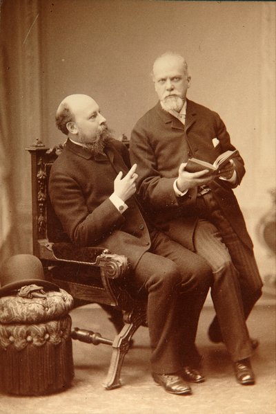 Artiste Pavel Vassilievich Shukovsky (1846-1912) Historien Alexander Onegin (Otto) à Weimar. Photo Albumin - Russian Photographer