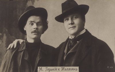Maxime Gorki et Feodor Chaliapine - Russian Photographer