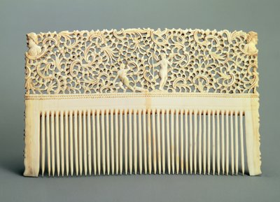 Peigne ornemental avec des dents d