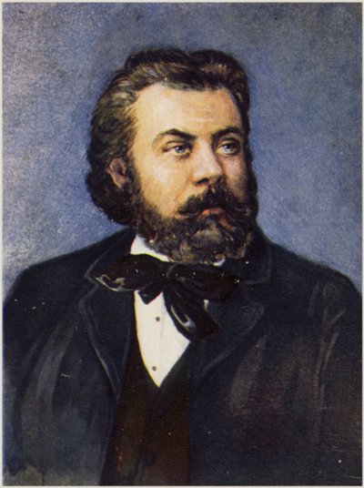 Portrait de Modeste Moussorgski - Russian School