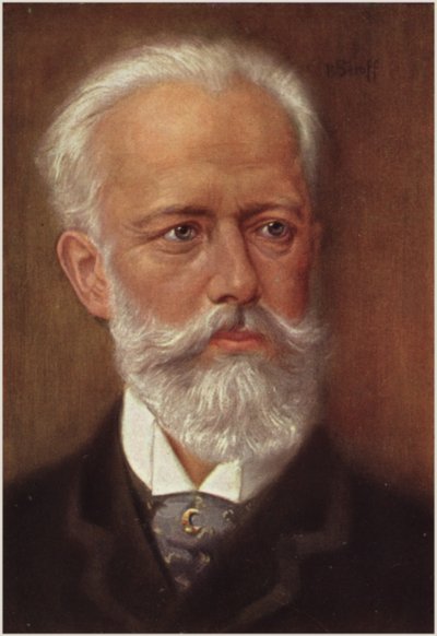 Portrait de Piotr Ilitch Tchaïkovski - Russian School