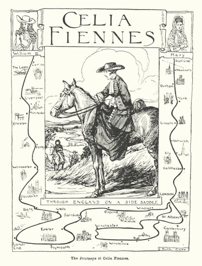 Les voyages de Celia Fiennes (lithographie) - Ruth Cobb