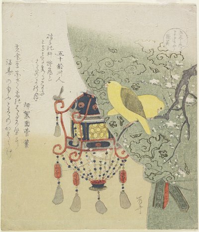 Canari jaune vif, c.1820 - Ryuryukyo Shinsai