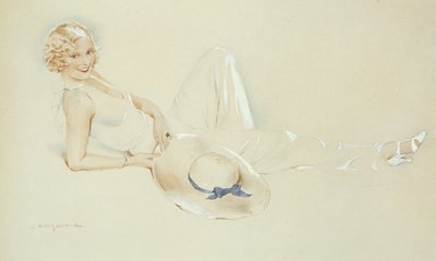 Fille avec chapeau - S.M. Gerard