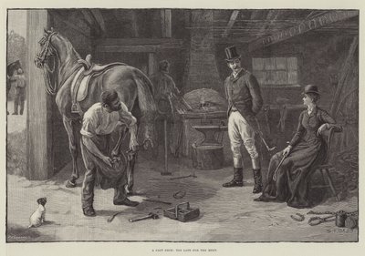Un fer à cheval perdu, trop tard pour la rencontre - S.T. Dadd