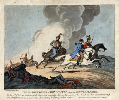 LA FUITE ÉTROITE DE BONAPARTE DE LA BATAILLE DE Leipzig - S.W. Fores