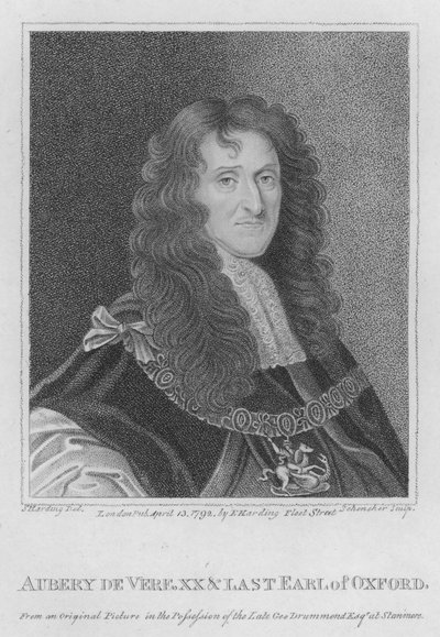 Aubery de Vere, XXe et dernier comte d