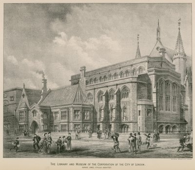 La bibliothèque et le musée de la Corporation de la Cité de Londres; Guildhall - S. Rosenthal