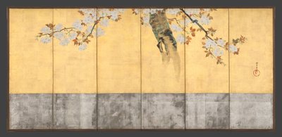 Cerisiers en fleurs - Sakai Hoitsu