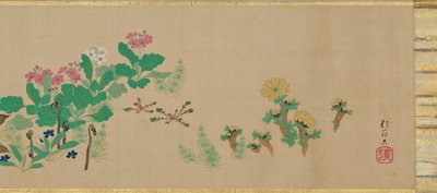Fleurs et oiseaux des quatre saisons - Sakai Hoitsu