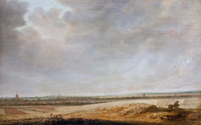 Paysage avec champs de maïs - Salomon van Ruisdael or Ruysdael