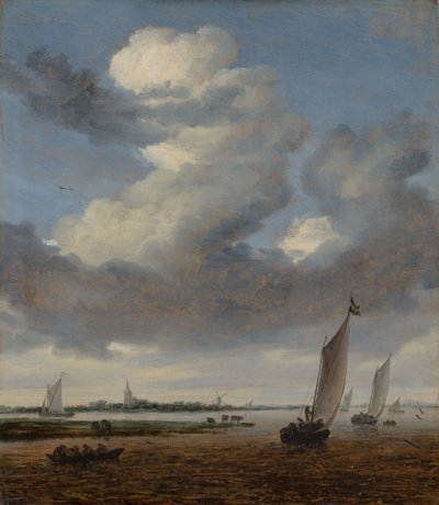 Vue de Beverwijk depuis le Wijkermeer - Salomon van Ruysdael
