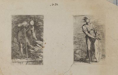 (Série de figurines) Homme armé regardant le cours d