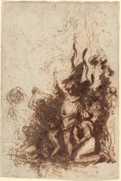 La résurrection de Lazare - Salvator Rosa
