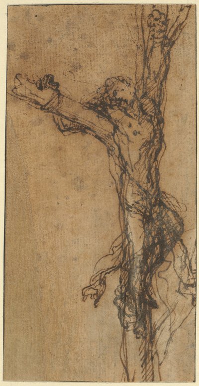 Étude pour la crucifixion de Polycrate - Salvator Rosa