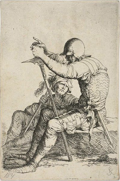 Deux guerriers, l